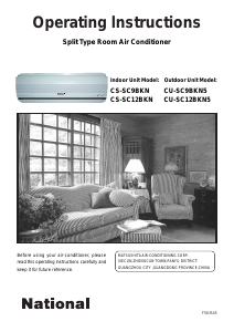 Handleiding Panasonic CS-SC12BKN5 Airconditioner