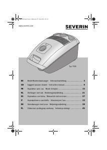 Manual Severin BC 7045 Vacuum Cleaner