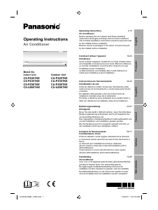 Mode d’emploi Panasonic CS-PZ35TKE Climatiseur
