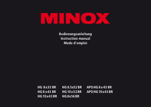 Bruksanvisning MINOX APO HG 8x43 BR Kikare