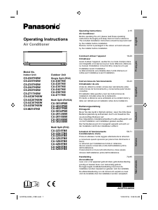 Bruksanvisning Panasonic CS-XZ35TKEW Luftkonditionering