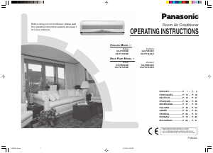 Bruksanvisning Panasonic CS-PV9CKE Luftkonditionering