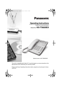 Manual Panasonic KX-TS620EXB Phone