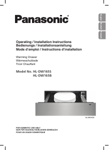 Bedienungsanleitung Panasonic HL-DW165B Wärmeschublade
