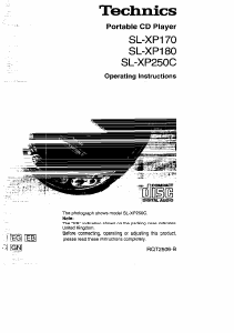 Bruksanvisning Technics SL-XP180 Discman