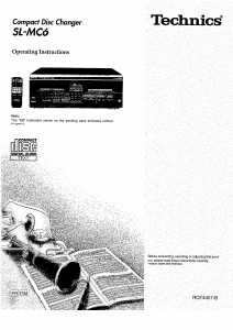 Handleiding Technics SL-MC6 CD speler