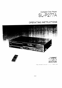 Handleiding Technics SL-P277A CD speler