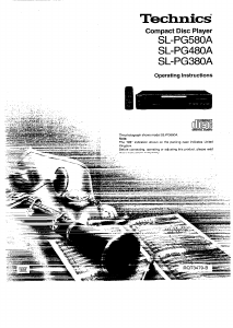 Handleiding Technics SL-PG480A CD speler
