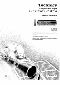 Handleiding Technics SL-PG570 CD speler