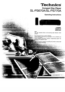Handleiding Technics SL-PS770A CD speler