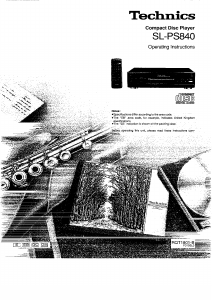 Handleiding Technics SL-PS840 CD speler