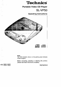 Handleiding Technics SL-VP50 CD speler