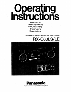 Handleiding Panasonic RX-C60 Stereoset
