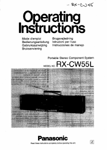 Handleiding Panasonic RX-CW55 Stereoset