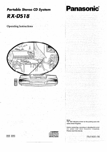 Bruksanvisning Panasonic RX-DS18 Stereoanläggning