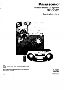 Bruksanvisning Panasonic RX-DS22 Stereoanläggning