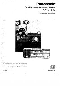 Bruksanvisning Panasonic RX-DT530 Stereoanläggning