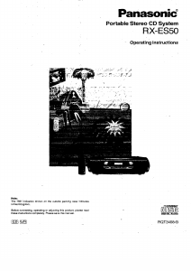 Bruksanvisning Panasonic RX-ES50 Stereoanläggning