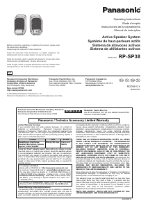 Handleiding Panasonic RP-SP38 Luidspreker