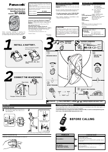 Manual Panasonic RF-SW50P Radio