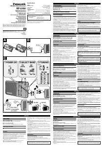 Manuale Panasonic RF-U160 Radio