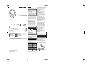 Наръчник Panasonic RP-HD605N Слушалка