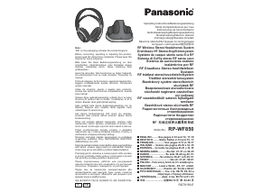 Manuál Panasonic RP-WF850 Sluchátka