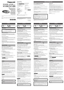 Mode d’emploi Panasonic RC-6288 Radio-réveil