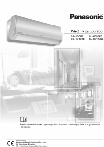 Priročnik Panasonic CS-HE12DKE Klimatska naprava