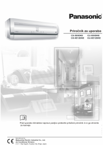 Priročnik Panasonic CS-XE9DKE Klimatska naprava