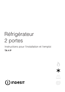 Mode d’emploi Indesit TA 4 PI (FR) Réfrigérateur combiné