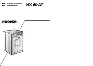 Manual Hoover HX 60 AT SY Máquina de lavar roupa