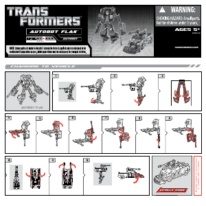 Kullanım kılavuzu Hasbro 21245 Transformers Autobot-Flak and Rollbar