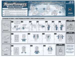 Manuale Hasbro 80736 Transformers Armada Firebot Prowl Makeshift