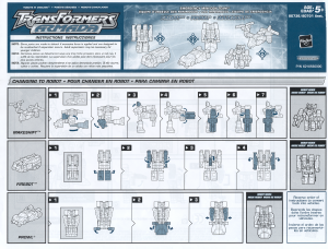 Руководство Hasbro 80736 Transformers Armada Firebot Prowl Makeshift