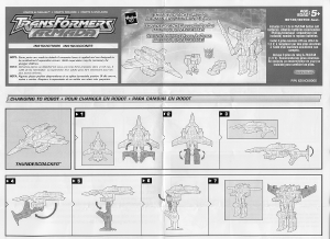 Rokasgrāmata Hasbro 80739 Transformers Armada Thundercracker with Zapmaster Mini-Con