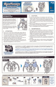 Hướng dẫn sử dụng Hasbro 80773 Transformers Armada Unicron with Dead End Mini Con