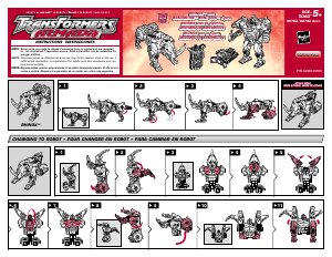 Priručnik Hasbro 80782 Transformers Armada Rhinox