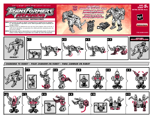 Priročnik Hasbro 80782 Transformers Armada Rhinox