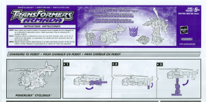 Használati útmutató Hasbro 80786 Transformers Armada Cyclonus with Crumplezone Minicon