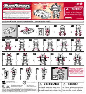 Hướng dẫn sử dụng Hasbro 81302 Transformers Alternators Side Swipe