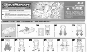 Hướng dẫn sử dụng Hasbro 81311 Transformers Alternators Dead End