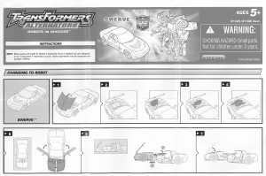 Руководство Hasbro 81325 Transformers Alternators Swerve