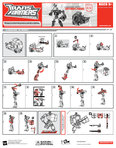 Hướng dẫn sử dụng Hasbro 83465 Transformers Animated Cybertron Mode Optimus Prime