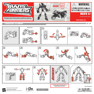 Hướng dẫn sử dụng Hasbro 83466 Transformers Animated Prowl