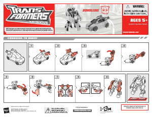 Руководство Hasbro 83467 Transformers Animated Bumblebee