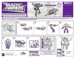 Hướng dẫn sử dụng Hasbro 83469 Transformers Animated Starscream