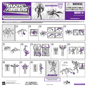 Руководство Hasbro 83623 Transformers Animated Blackarachnia