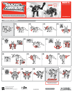 Hướng dẫn sử dụng Hasbro 83625 Transformers Animated Snarl