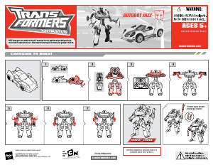 Hướng dẫn sử dụng Hasbro 83628 Transformers Animated Autobot Jazz
